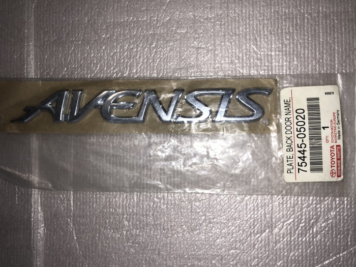 Эмблема задняя TOYOTA AVENSIS T220 7544505020