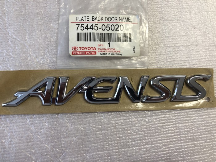 Эмблема задняя TOYOTA AVENSIS T220 7544505020
