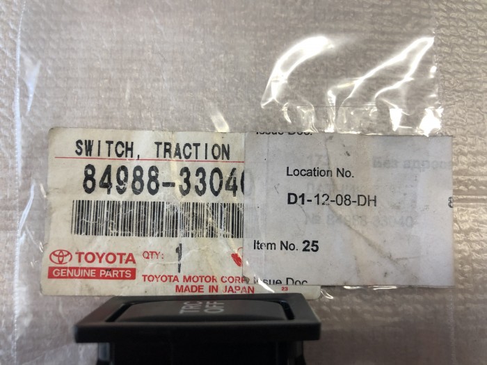 Выключатель TRC TOYOTA 8498833040